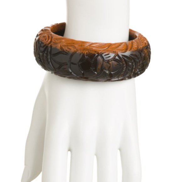 PATRICIA NASH Carved Resin Bangle Bracelet - Picture 4 of 4